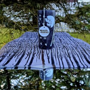 Anda Abstract - Melnā Eko Stearīna Svece - "Pienene"