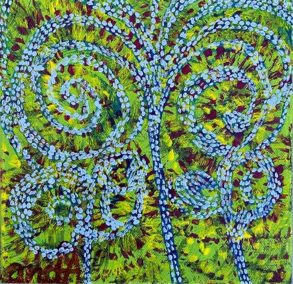 Anda Abstract Painting - "Butterflies Fly"