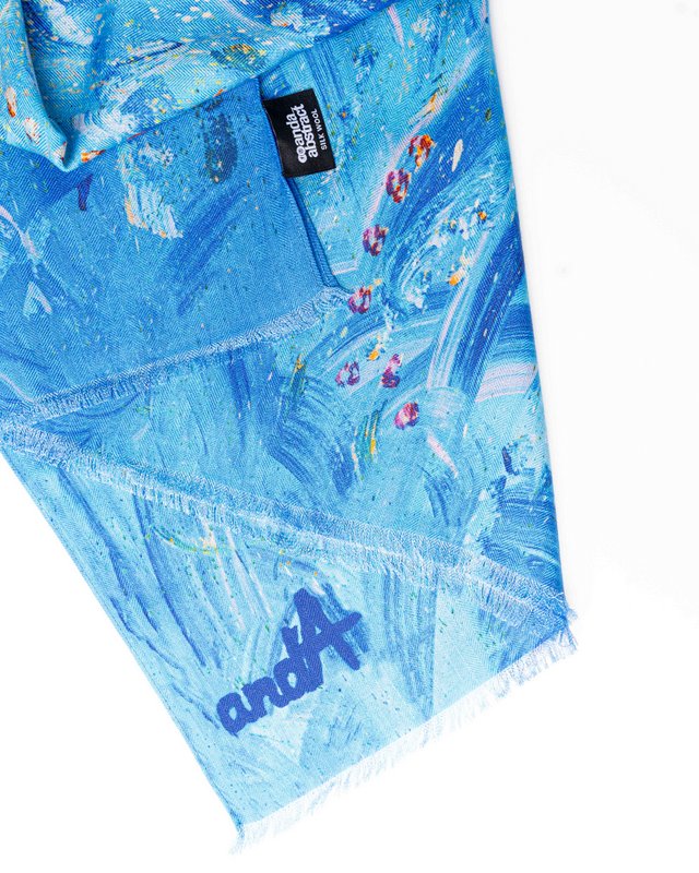 Sky – 180×65 cm Wool Scarf - Image 4