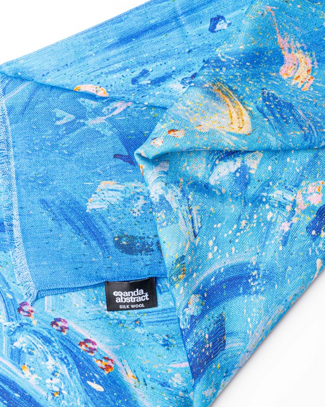 Sky – 180×65 cm Wool Scarf - Image 3