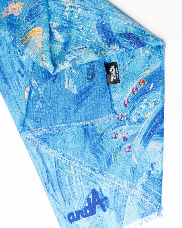 Sky – 180×65 cm Wool Scarf - Image 2