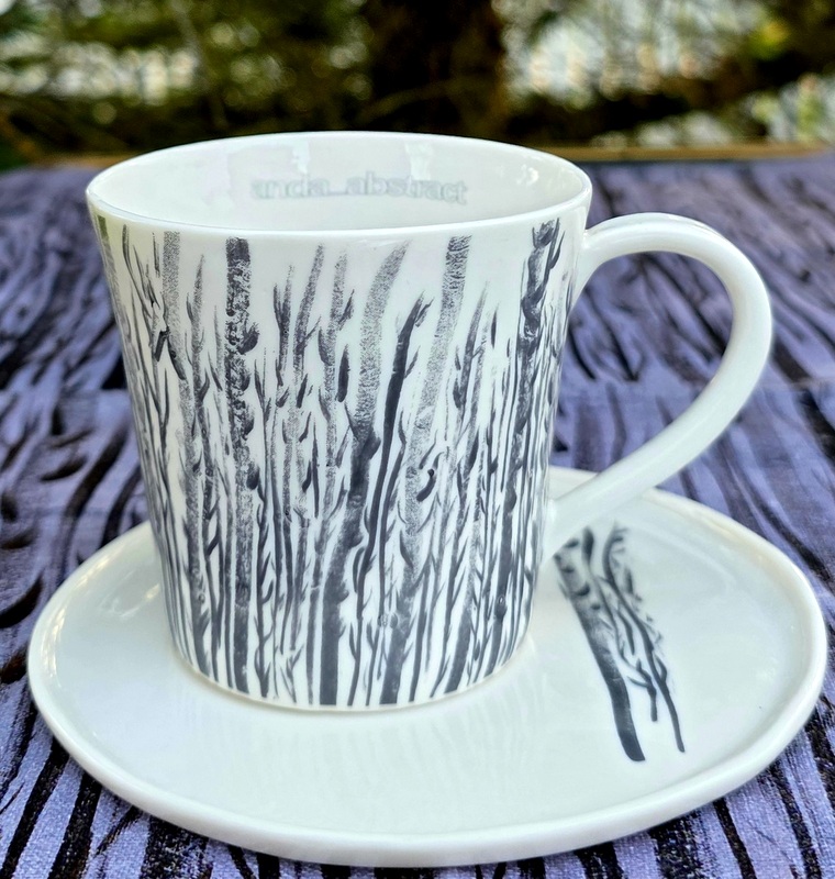 Anda Abstract Porcelain Mug - "Forest" Small 220ml