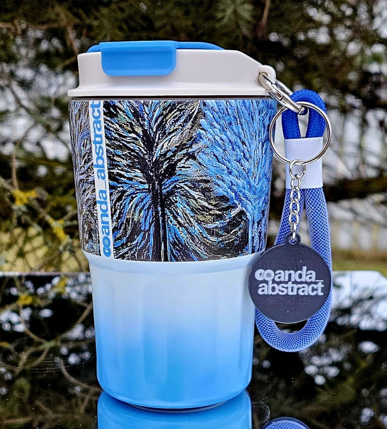 Royal Garden - Blue Thermo Mug - Image 2